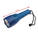 Linterna 2AA recubierta en goma con led  