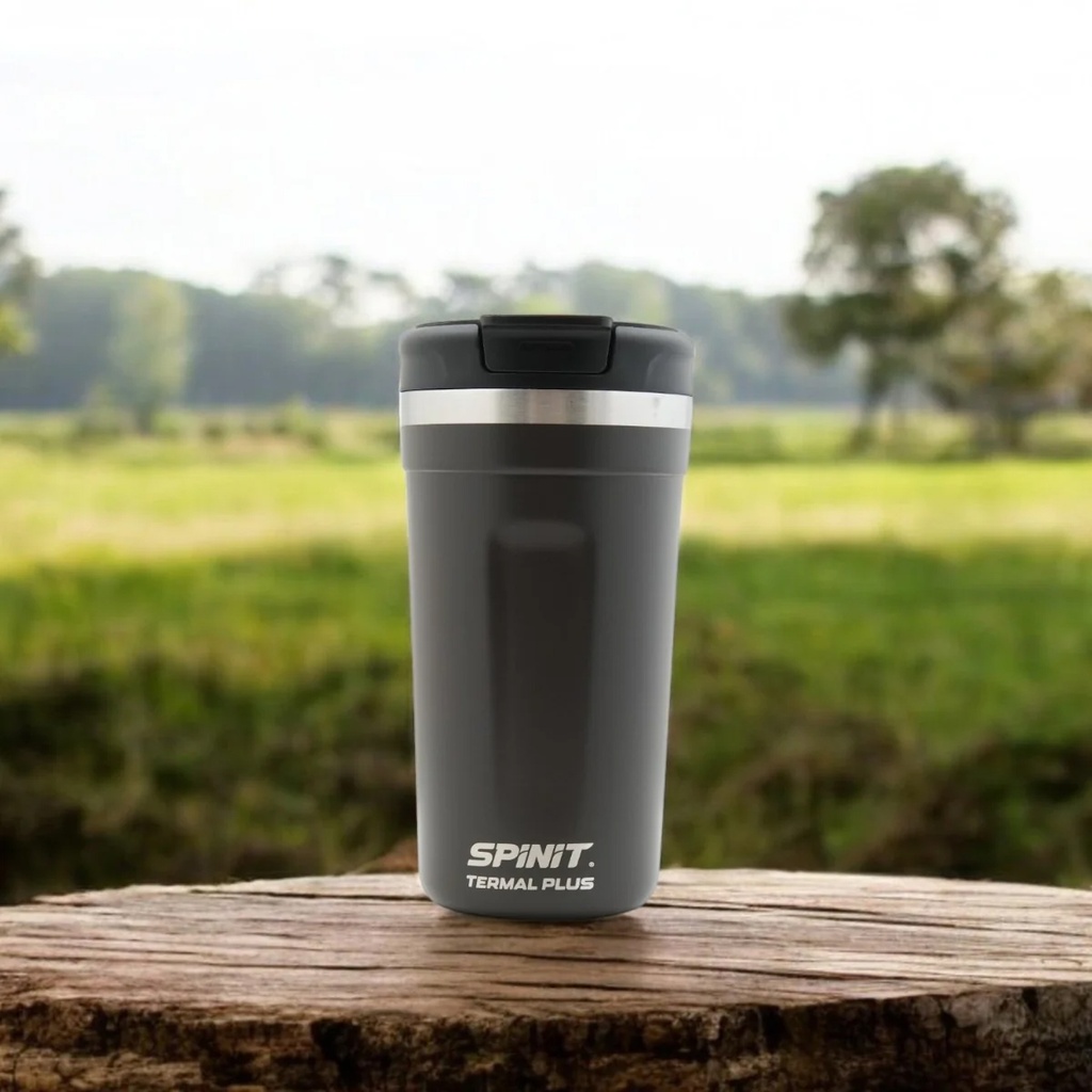 VASO SPINIT TERMAL PLUS 480ML NEGRO