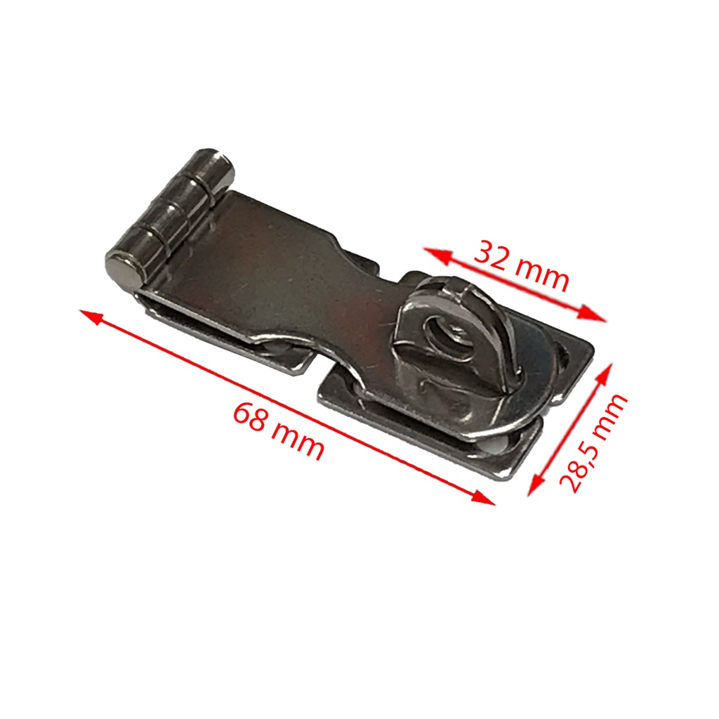BISAGRA PORTA CANDADO FIJA INOX TW