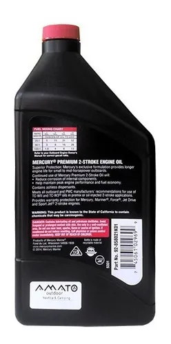 Aceite 2t Mercury Motor Fuera De Borda Premium TCW3