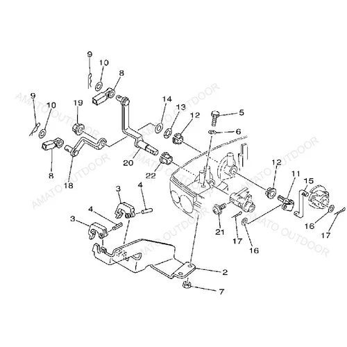 Kit De Adaptacion Original Comando Distancia Yamaha 15hp