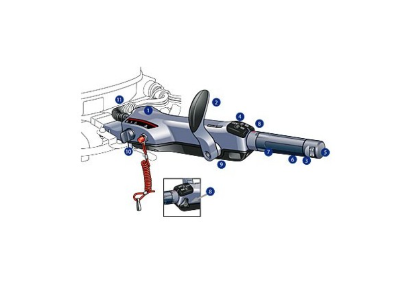Kit de Adaptacion Comando a Caña Yamaha F50h / F60f / F70a
