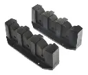 Porta Caña Para 3 Cañas Plastico Negro Horizontal (el Par)