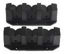 Porta Caña Para 3 Cañas Plastico Negro Horizontal (el Par)