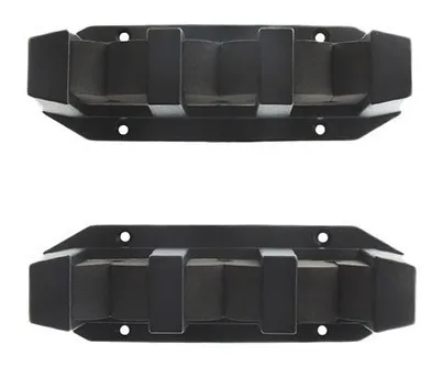 Porta Caña Para 3 Cañas Plastico Negro Horizontal (el Par)