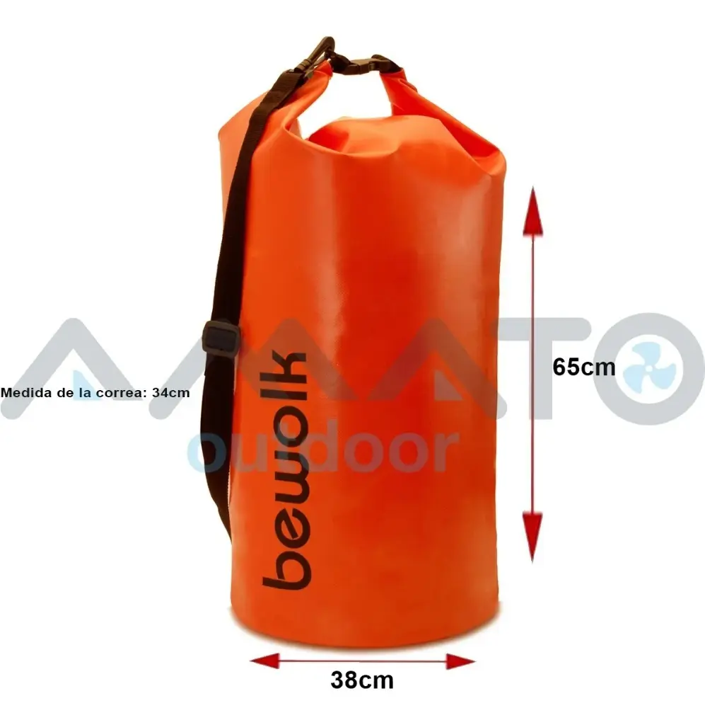 Bolso Estanco Bewolk Dry Bag 25 Litros Verde Militar