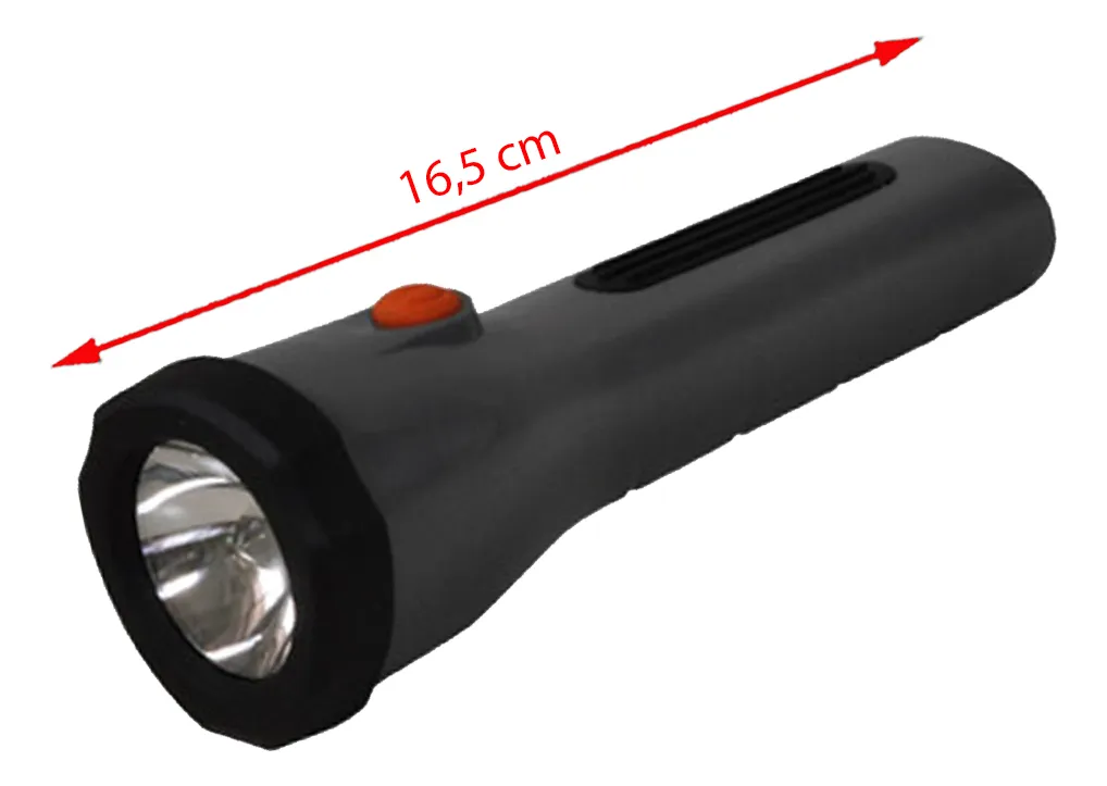 Linterna 2AA Plastica Camping Lampara Halogena