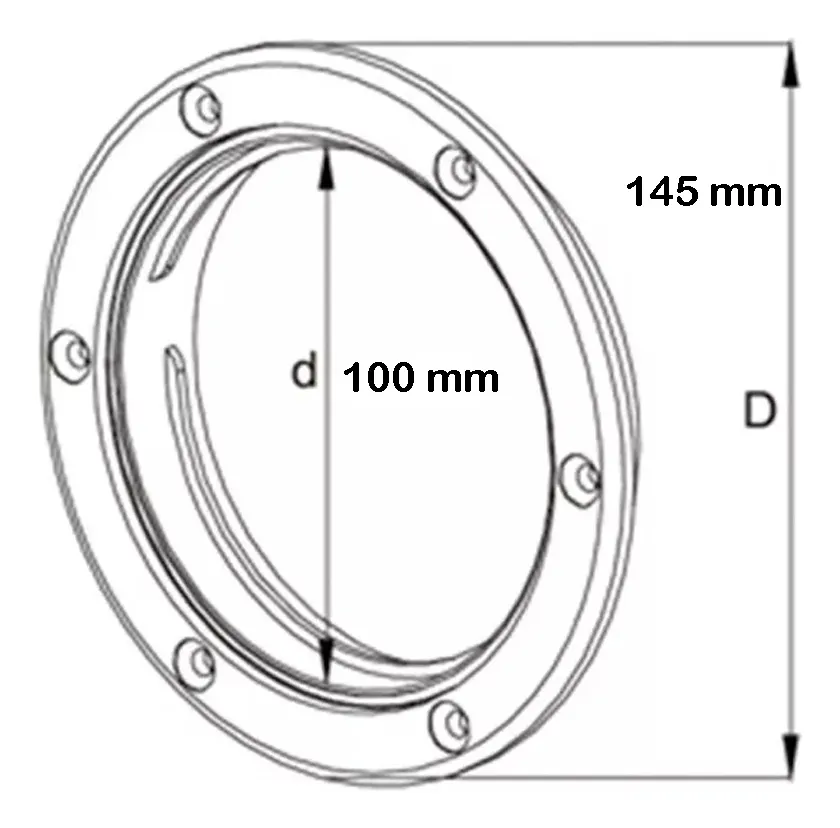 Tapa De Inspeccion Plastica Estanca 4"