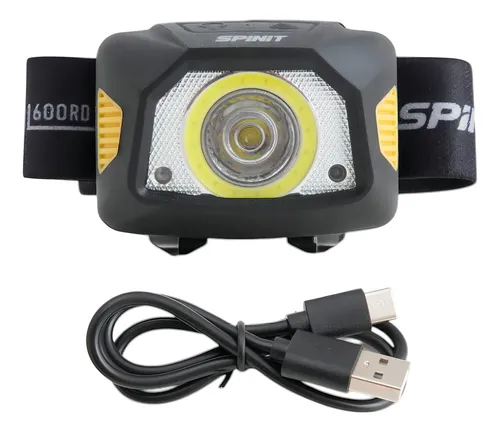 Linterna Minera Spinit HL600RD Con Sensor Recargable 