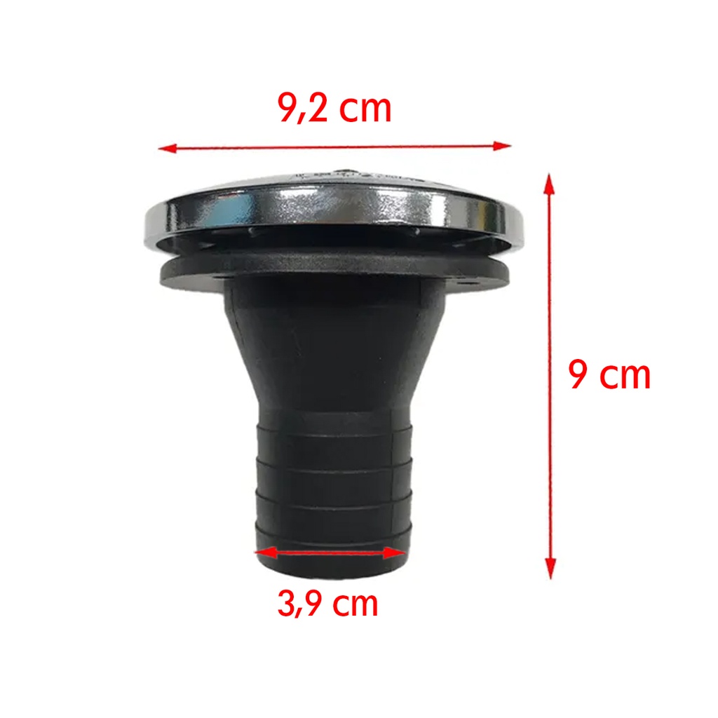 Tapa Tanque Universal Cromada Lalizas 38mm Lancha
