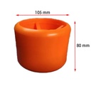 Rodillo plastico recto de 80 x 105 mm. para trailer nautico x2