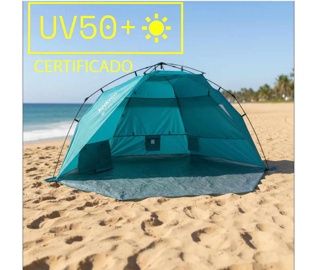 Carpa Playera Uv50+ Autoarmable Automatica Awayco Medano