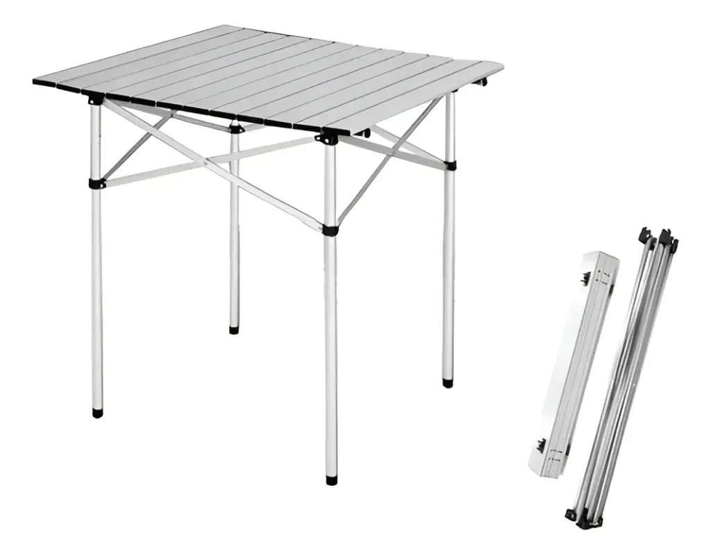 Mesa de Aluminio Plateado