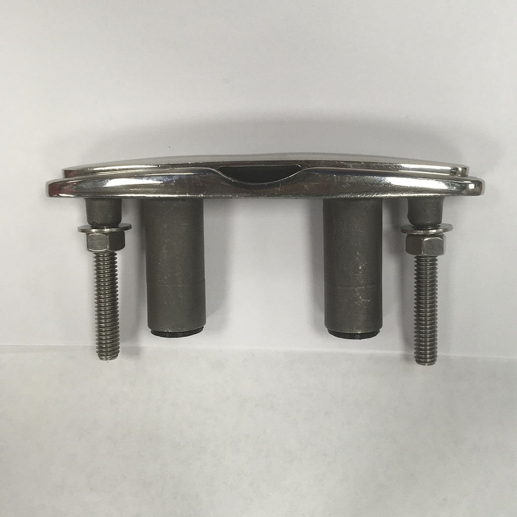 Cornamusa para embutir de 160mm Acero Inox.