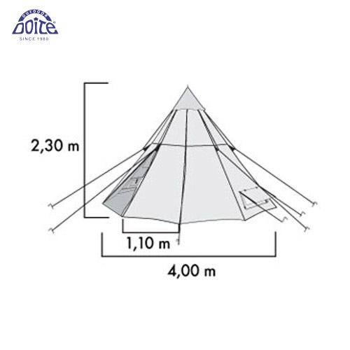 Carpa 4 Personas Doite Indian Oxtagon