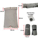 Colchoneta Doble Autoinflable Awayco Con Almohada 