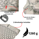 Colchoneta Doble Autoinflable Awayco Con Almohada 