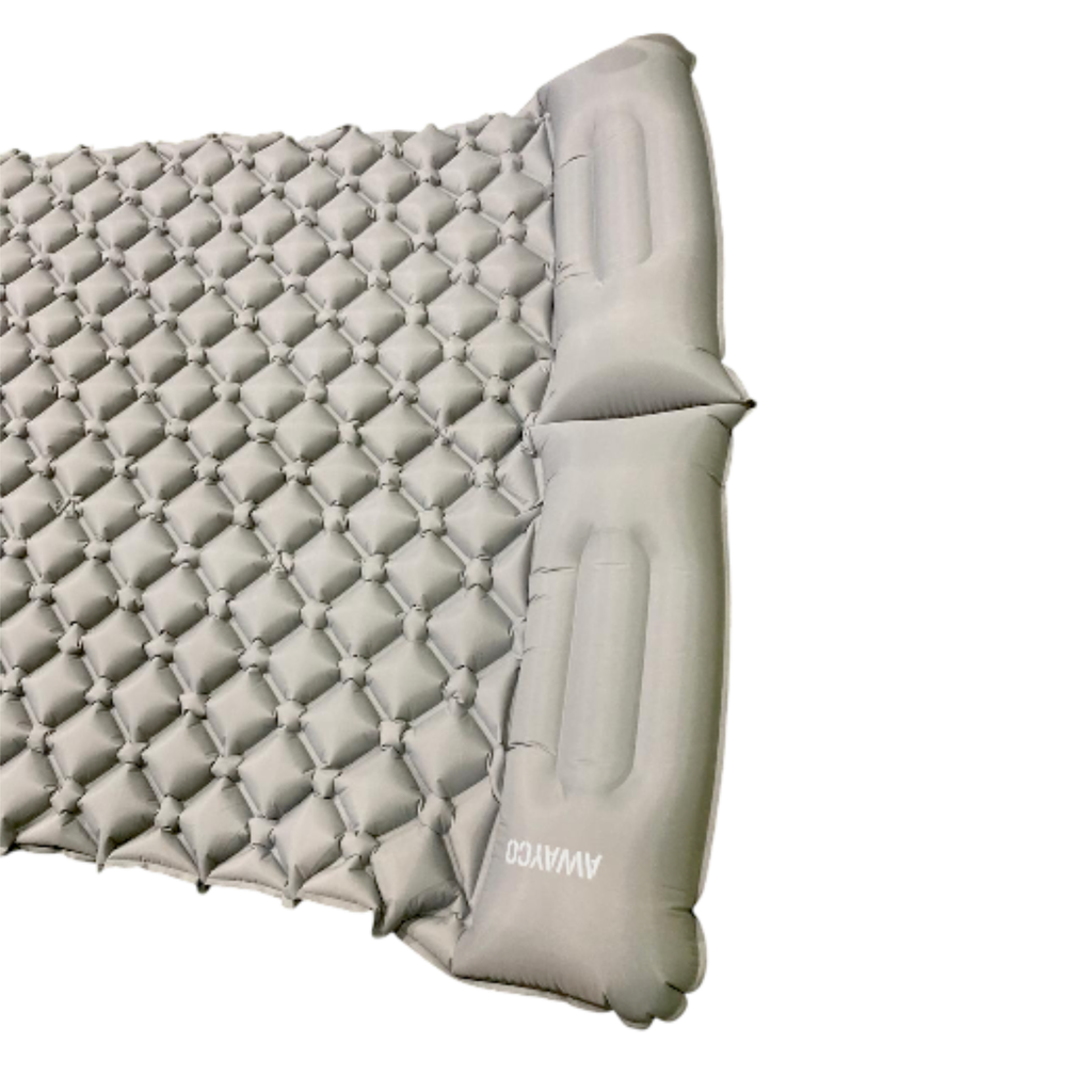 Colchoneta Doble Autoinflable Awayco Con Almohada 