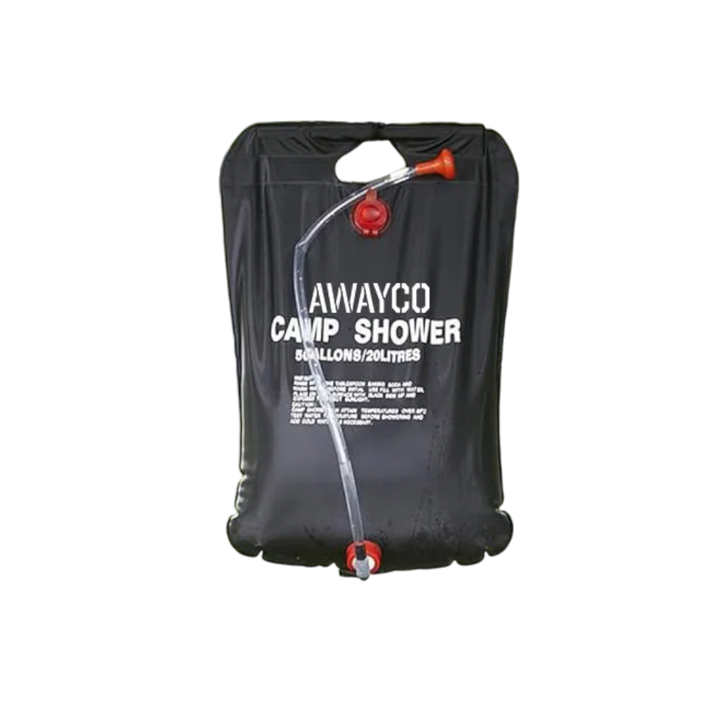 Kit Carpa Baño Box + Ducha Solar Portatil Camping Awayco