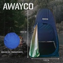 Kit Carpa Baño Campop + Ducha Portátil Usb 20 L Awayco