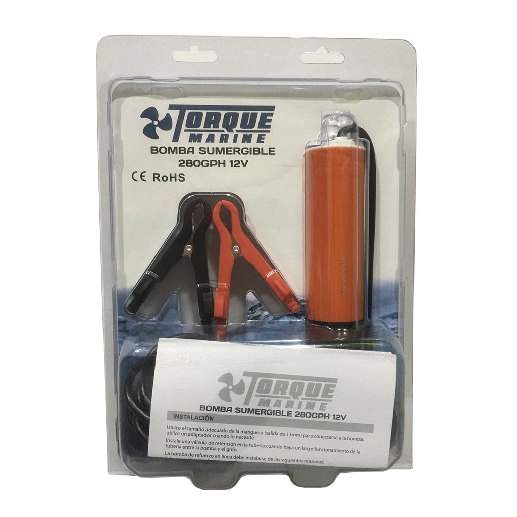 Bomba Torque Marine Sumergible Bidón Motor Home 280gph