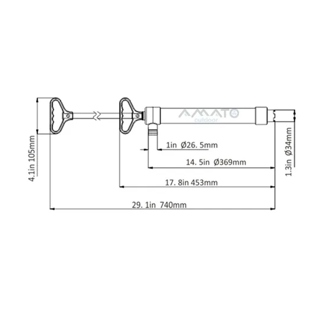 Bomba De Achique Manual Piston Seaflo