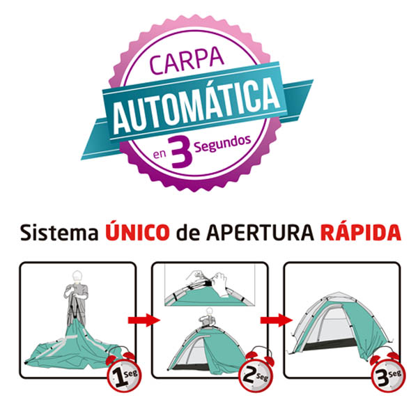 Carpa Playera Autoarmable Plegable Beach Cool