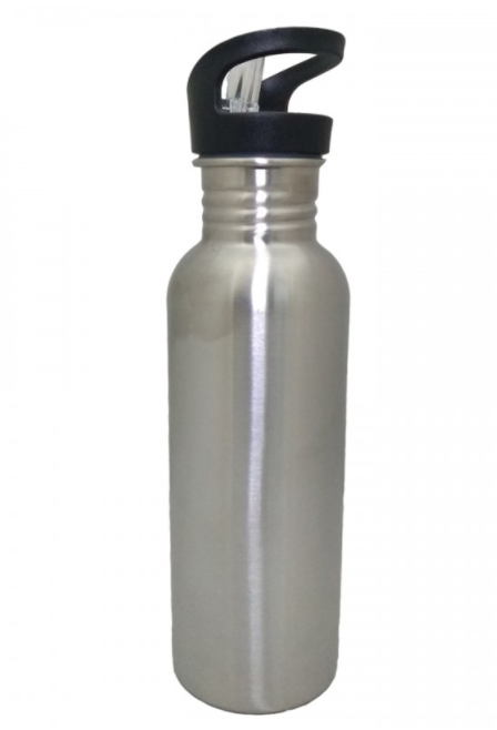 Botella Deportiva Acero Inox Camping C/pico Transparente