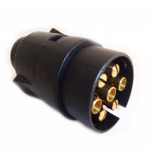 Conector Plastico Ficha Trailer Acoplado 7 Contactos Macho