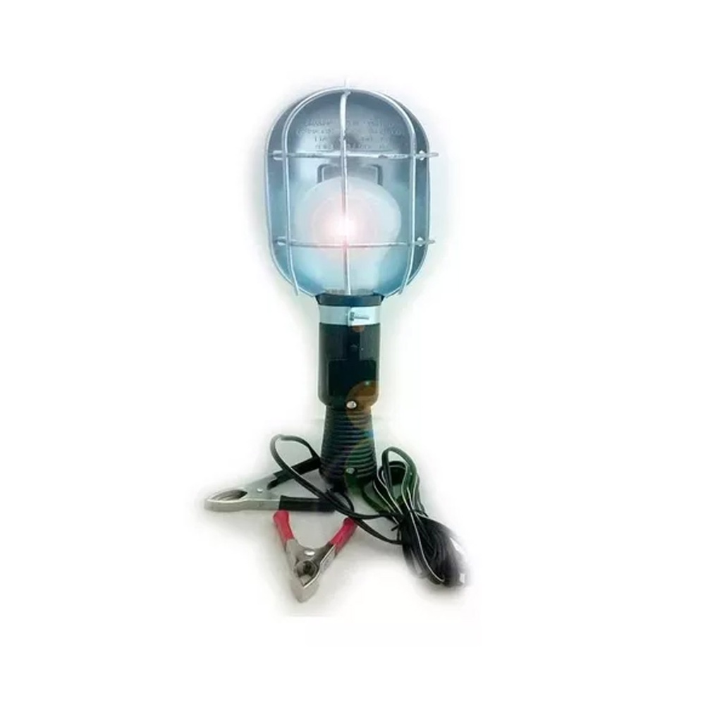 Linterna Portatil De Chapa Grande Con Pinzas 12v