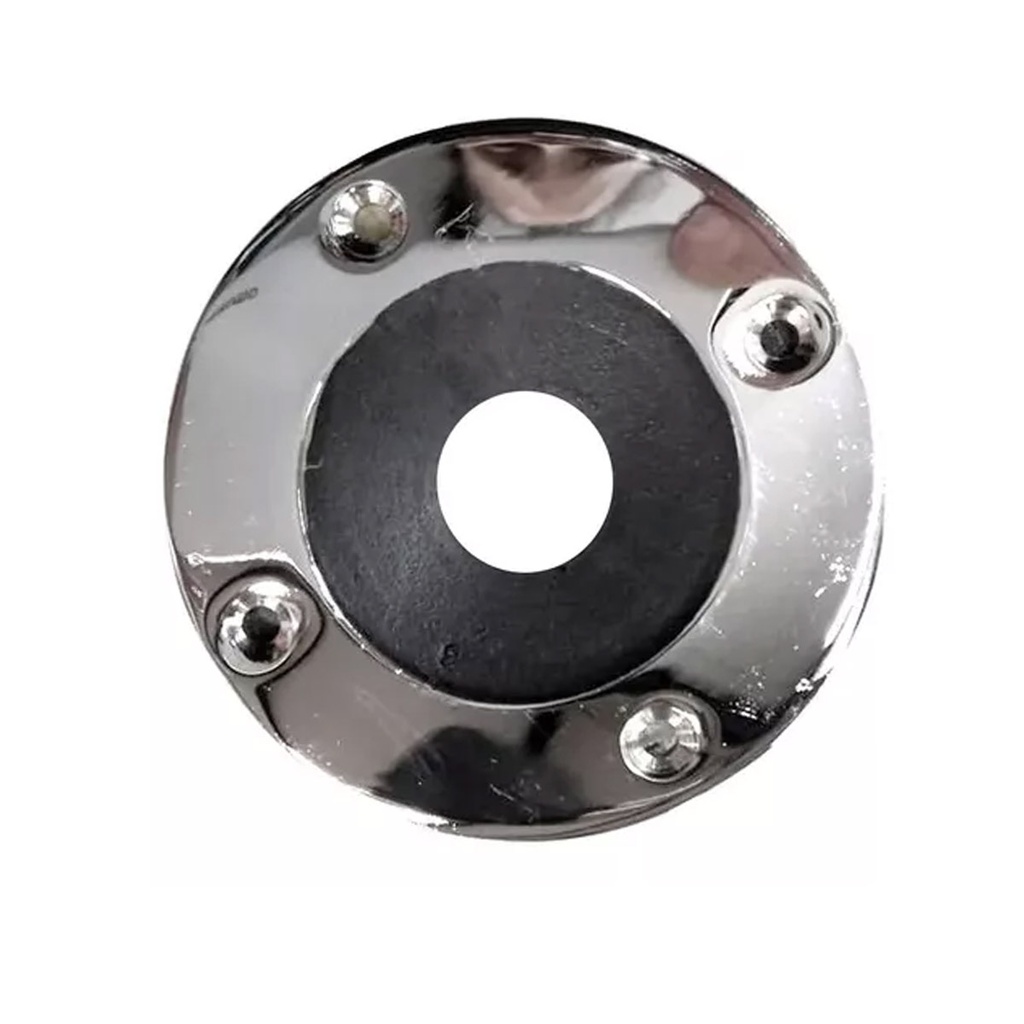 Aro Pasa Cable De Bronce Cromado 80 Mm