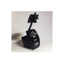 Cargador Toma Usb Doble Para Embutir Auto 12v  24v Cuadrado