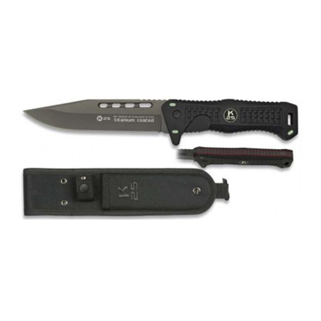 Cuchillo K25 Tactico Negro 13.6 31948