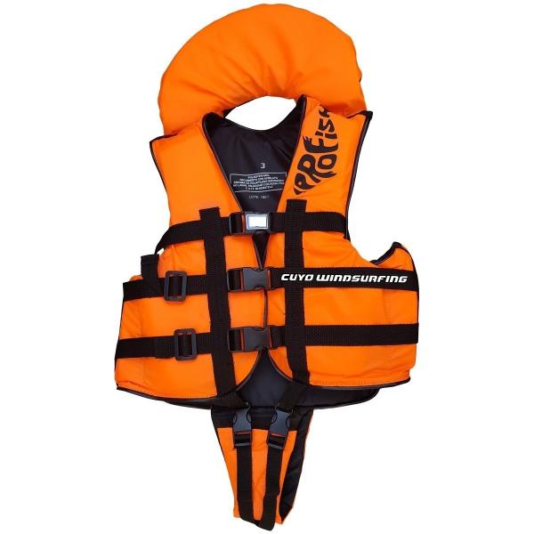 Chaleco Salvavidas Aquafloat Niño Pro Fish Cuello Y Chiripa Talle 03 Naranja