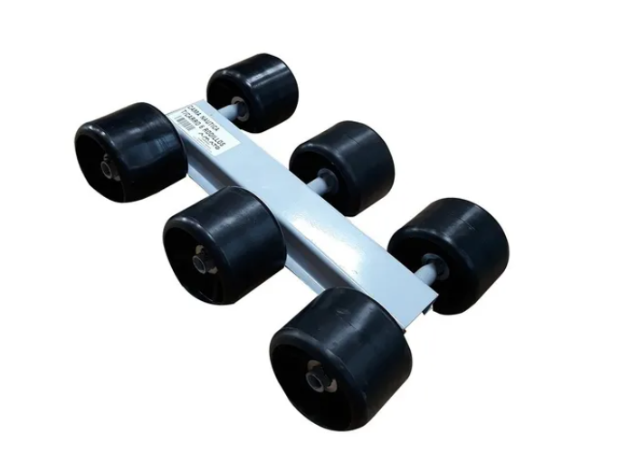 Cama 6 Rodillos Lisos Negros Reforzados Lanchas -trailer-