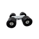 Cama 4 Rodillos Lisos Negros Reforzados Lanchas -trailer-