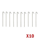 Estaca Para Carpa De Acero Cincado X 10 Unidades