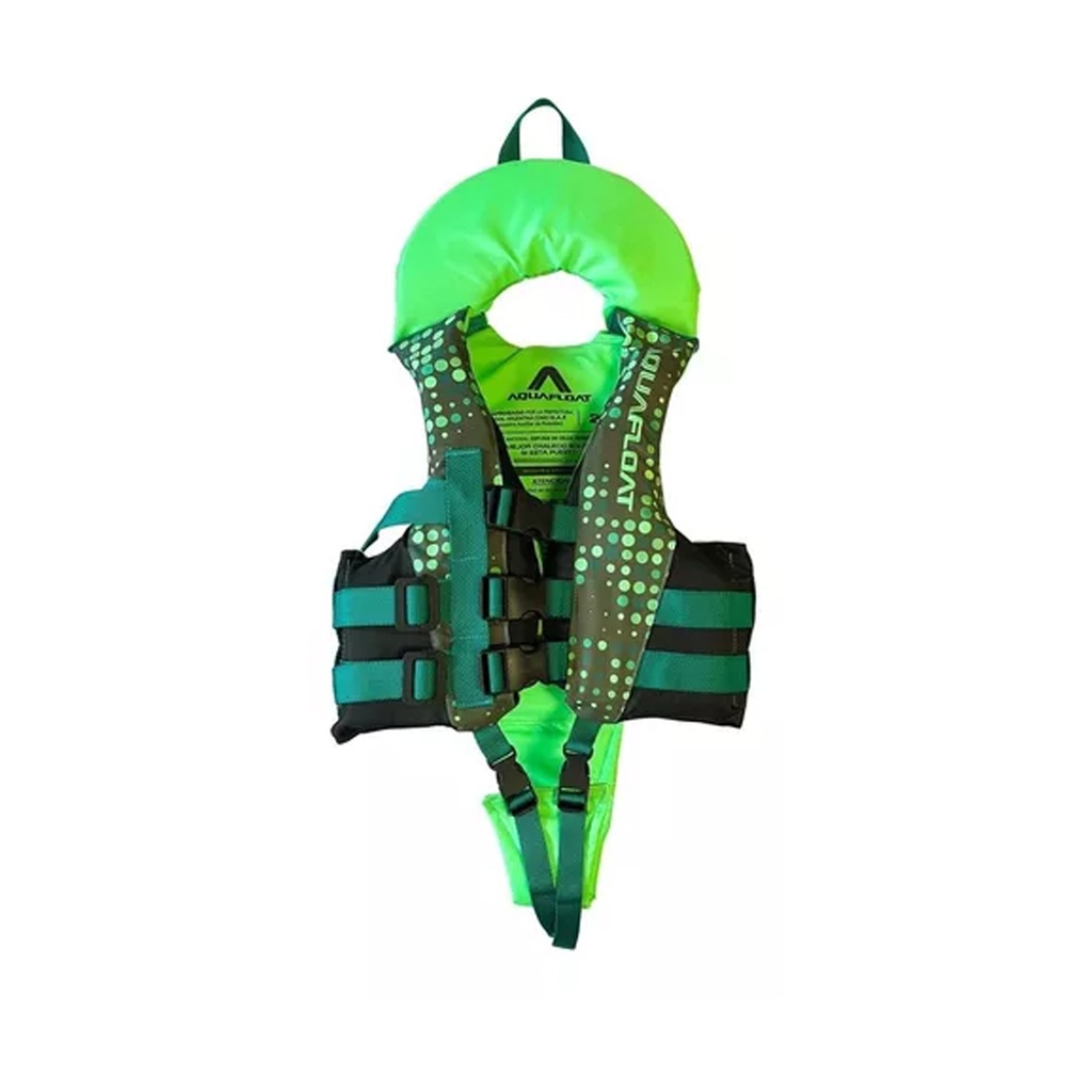  Chaleco Salvavidas Aquafloat Ski Niño Con Cuello Estampado Talle 01