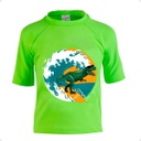 ROFFT REMERA KIDS FILTRO UV Dino Verde T2