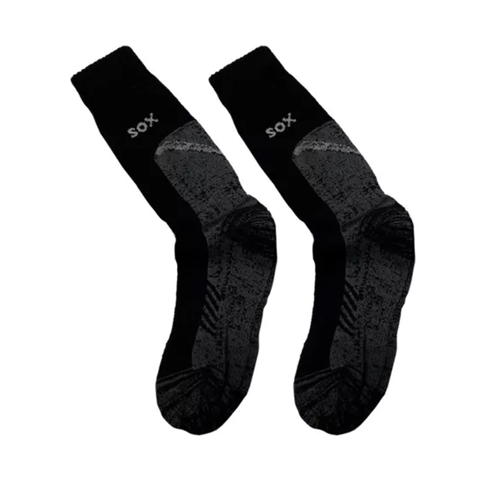 Medias Termicas Sox Outdoor Algodon Pigüe Talle L Negro