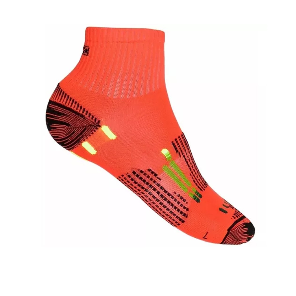 Medias Termicas Sox Deportiva Caña Corta Talle S Naranja