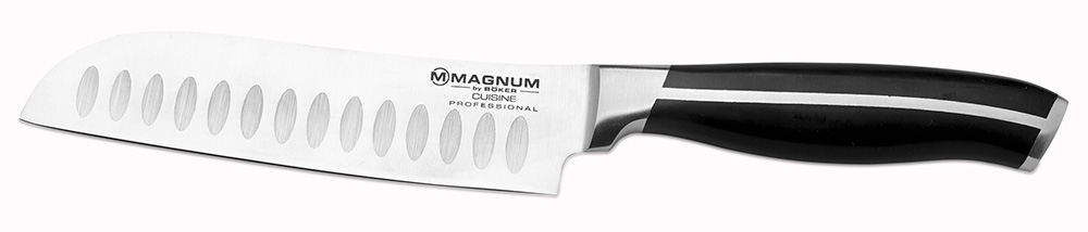 Cuchillo Santoku Magnum Arbolito Cuisine Negro 12,5 Cm