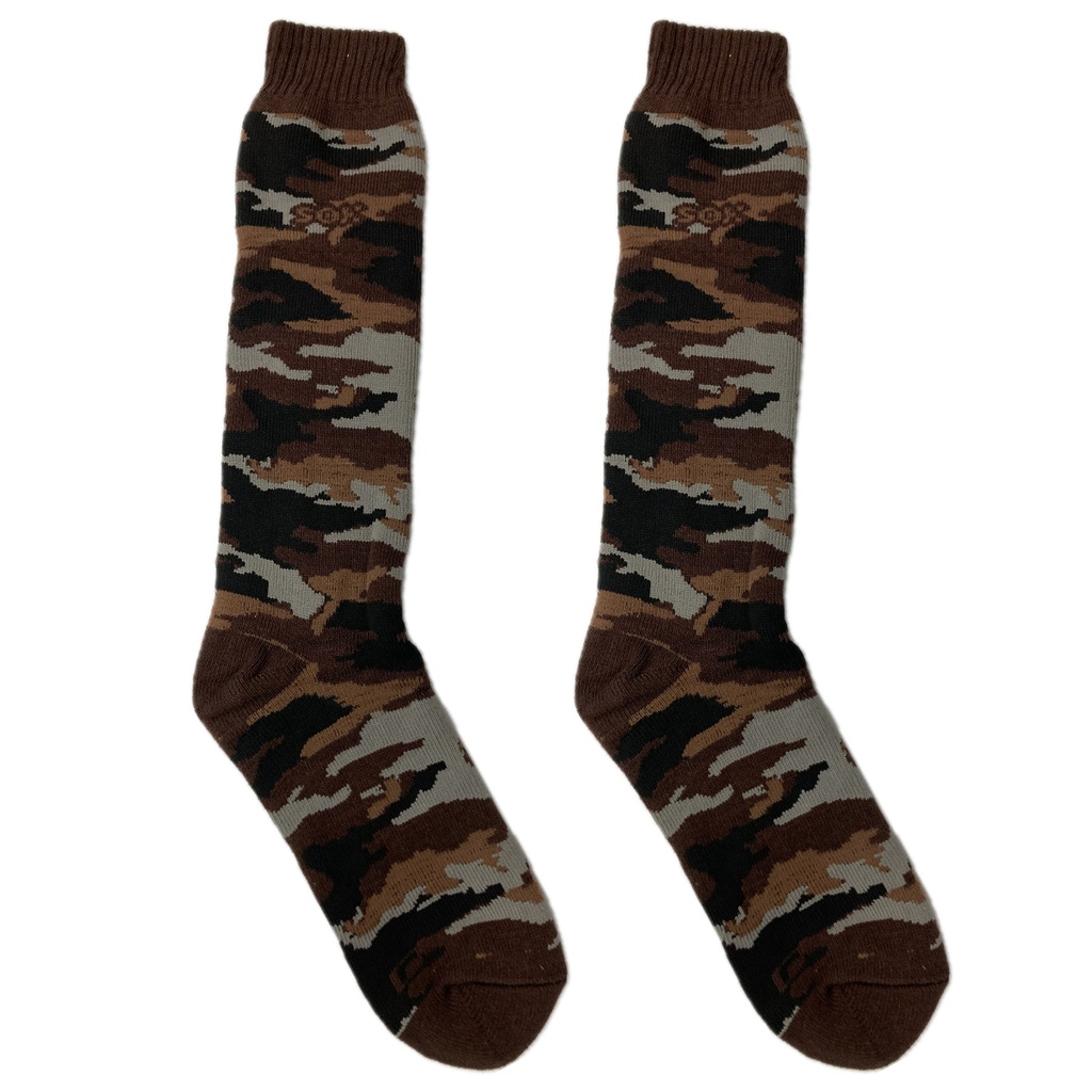 Medias Termicas Camuflada Outdoor Algodon Linea Tecnologica