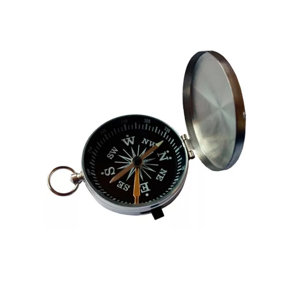 Brújula Metálica Con Tapa Camping Aire Libre Supervivencia