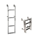Escalera Nautica Rebatible Acero Inoxidable 4 Escalones