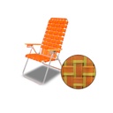 Reposera Silla De Aluminio Alta 5 Posiciones