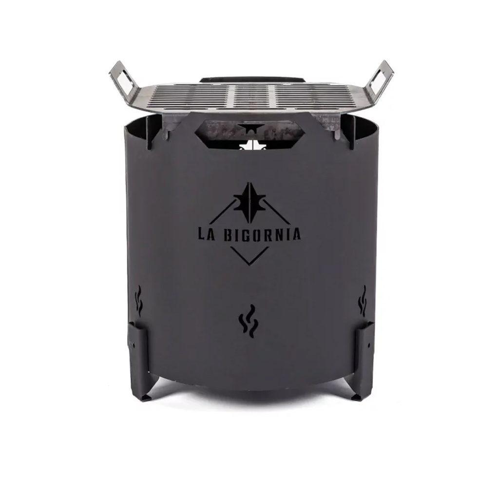 Fogonero Asador Parrilla Redondo Tambor Camping