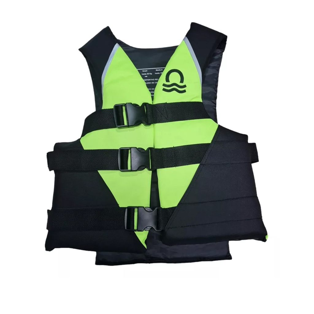 Chaleco Salvavidas Ski Flotar Verde Fluor Talle M