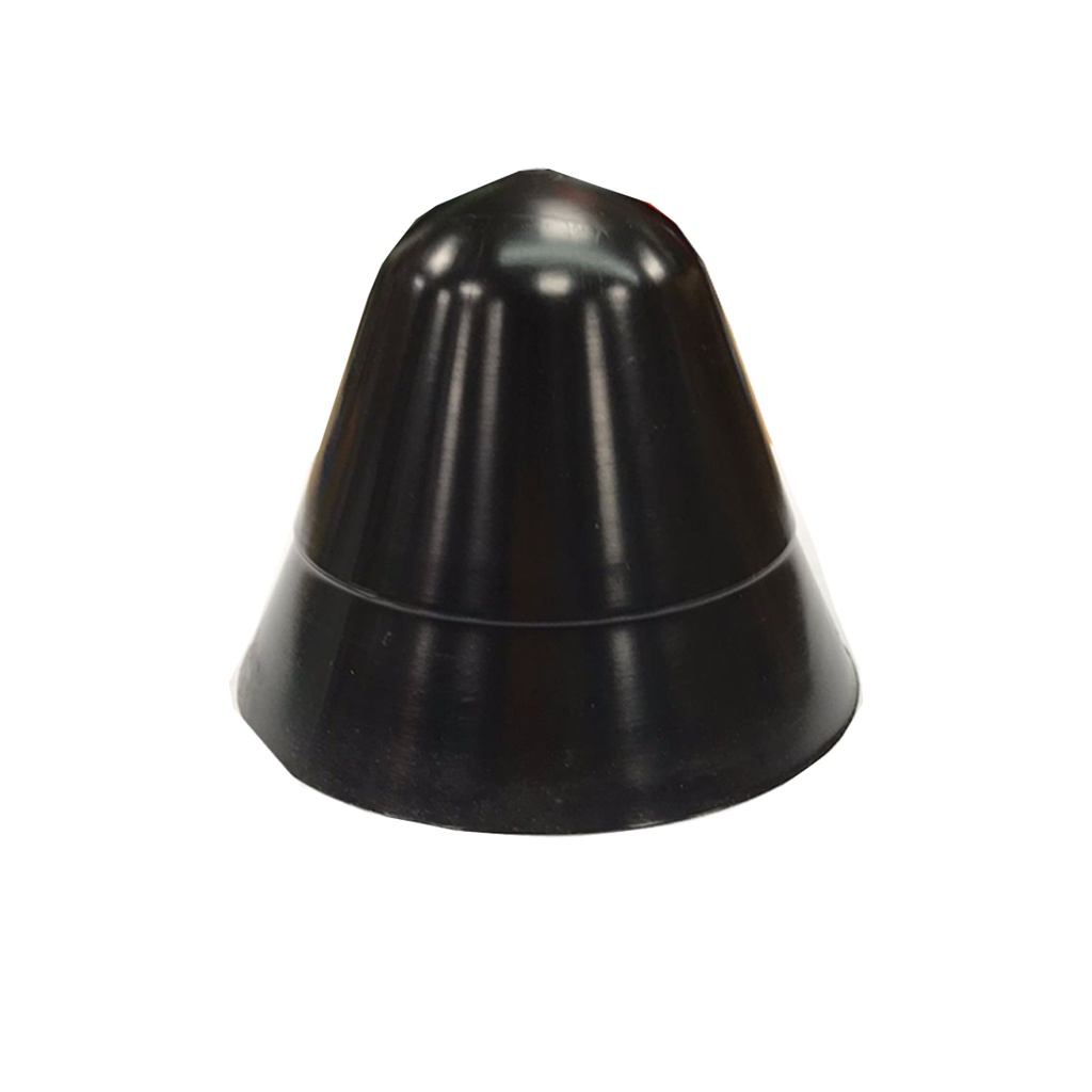 Cono De Popa Pvc Para Gomon Semirrigido Nautico Negro