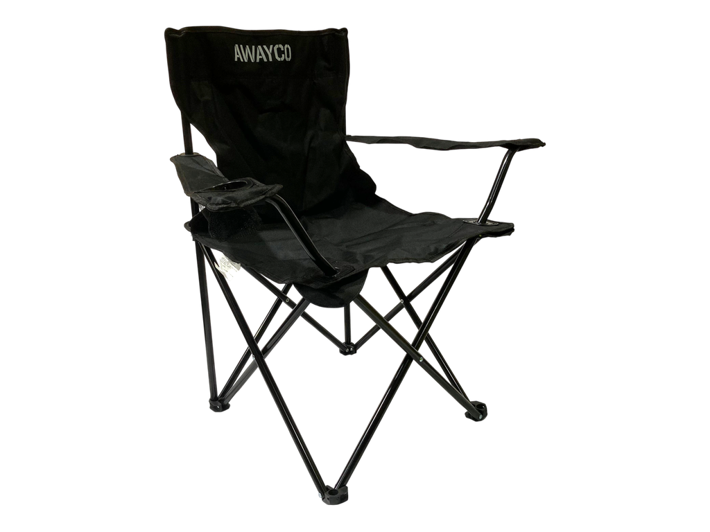 Silla Plegable SUN Awayco Camping Reforzada Pesca Director Reposera Negro